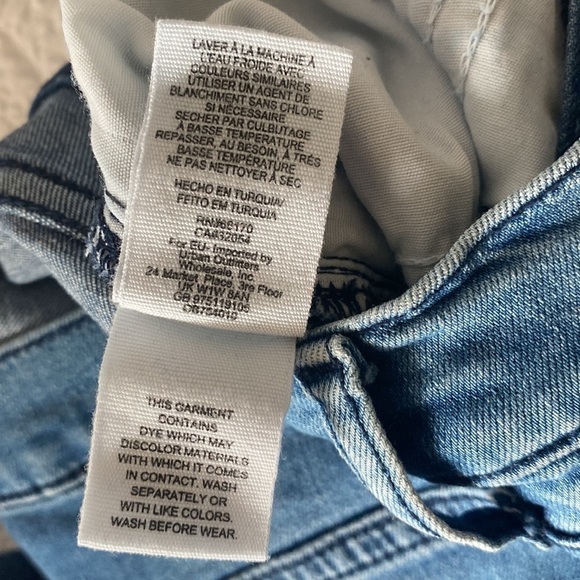 Free People Distressed Skinny Ankle High Rise Jeans - Picture 15 of 15